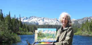 Sharon Weaver painting en plein air