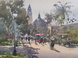 Should You Plan Your Plein Air Painting? Stewart White, "Balboa," watercolor