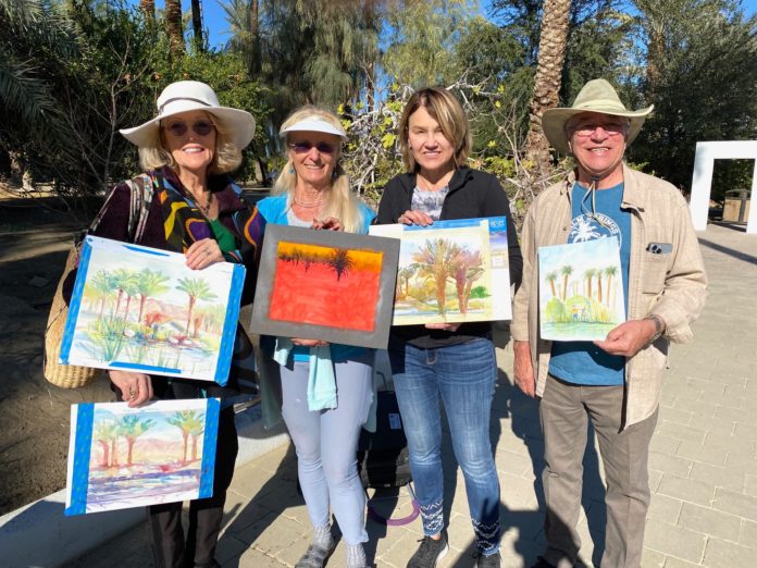 From the Desert Plein Air Association event at Shields Date Garden, December 2022