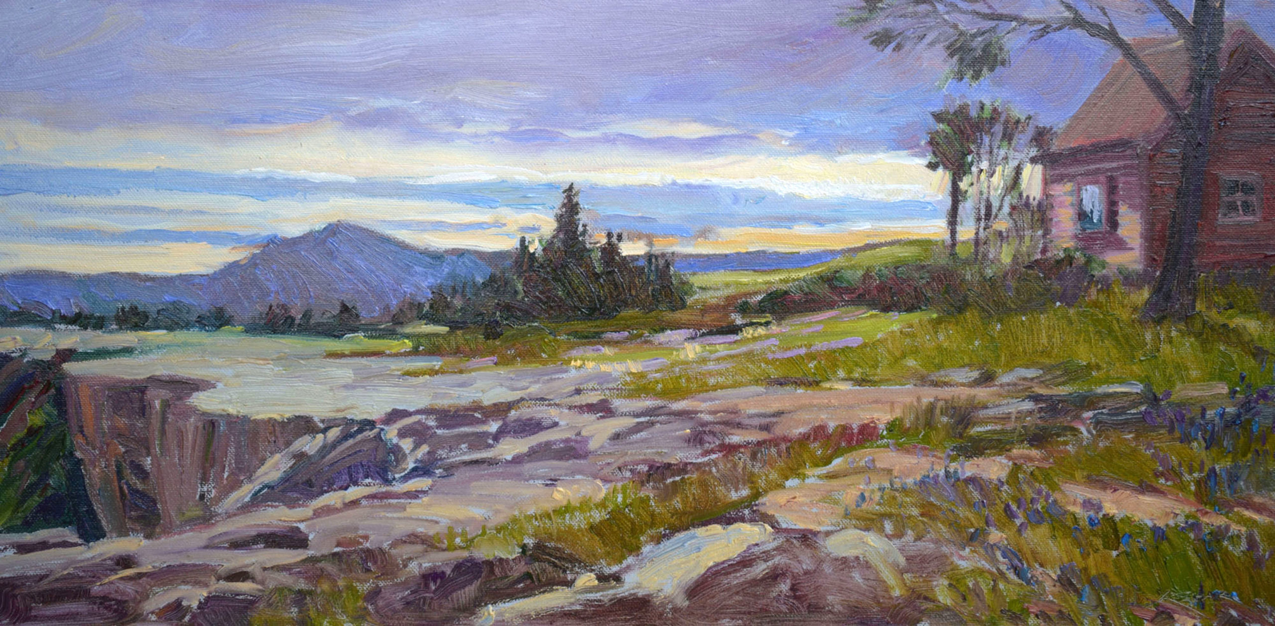 Landscape painting - 1. Jim Rehak, "Room With a View," 2020, oil, 16 x 20 in., Private collection, Plein air
