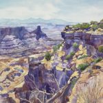 Watercolor - "Dead Horse Point, Canyonlands, Utah" by Cindy Briggs
