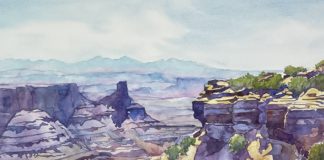 Watercolor - "Dead Horse Point, Canyonlands, Utah" by Cindy Briggs