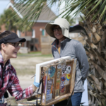 Documenting “Old Florida” with Art Invited artist Suzie Baker giving a spirited plein air demonstration