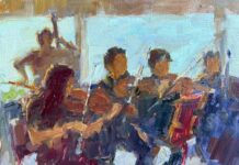 LPAPA - Debra Huse, "Saturday Serenade," oil, 8 x 10 in.