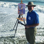 Plein air painting at the beach