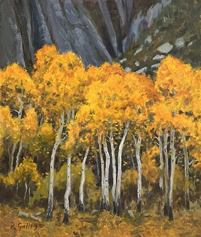 Rich Gallego, "The Glow of Autumn," oil on linen, 20 x 16 in.