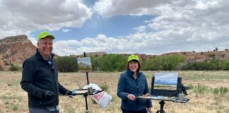 Painting events - Eric Rhoads with Ellen Howard at Plein Air Convention & Expo paint-out (2022, Santa Fe)