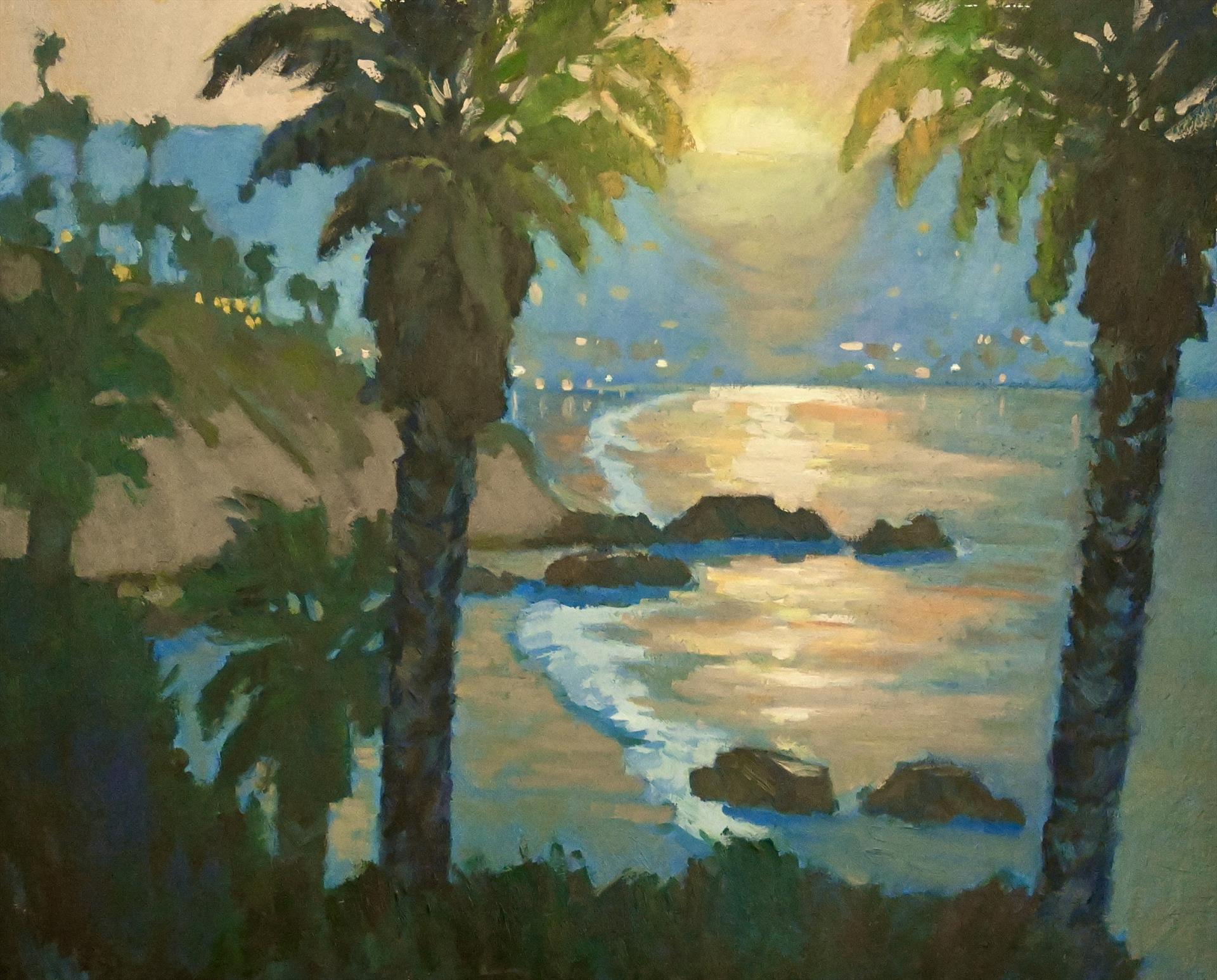 plein air painting - Second Place: "Morning Glow" (oil, 16 x 20 in.) by Mark Fehlman