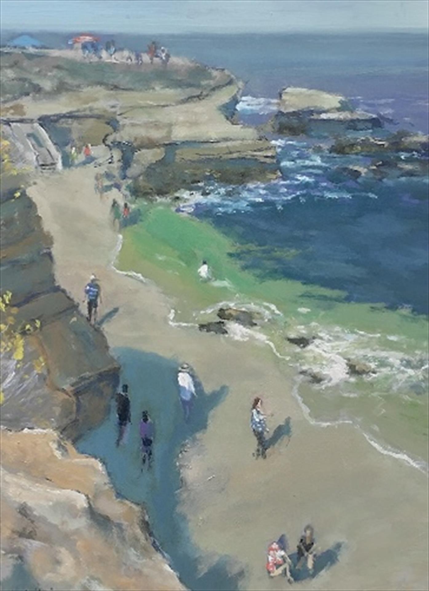 Third place: "La Jolla Cove" (oil, 16 x 20 in.) by Michael Hill