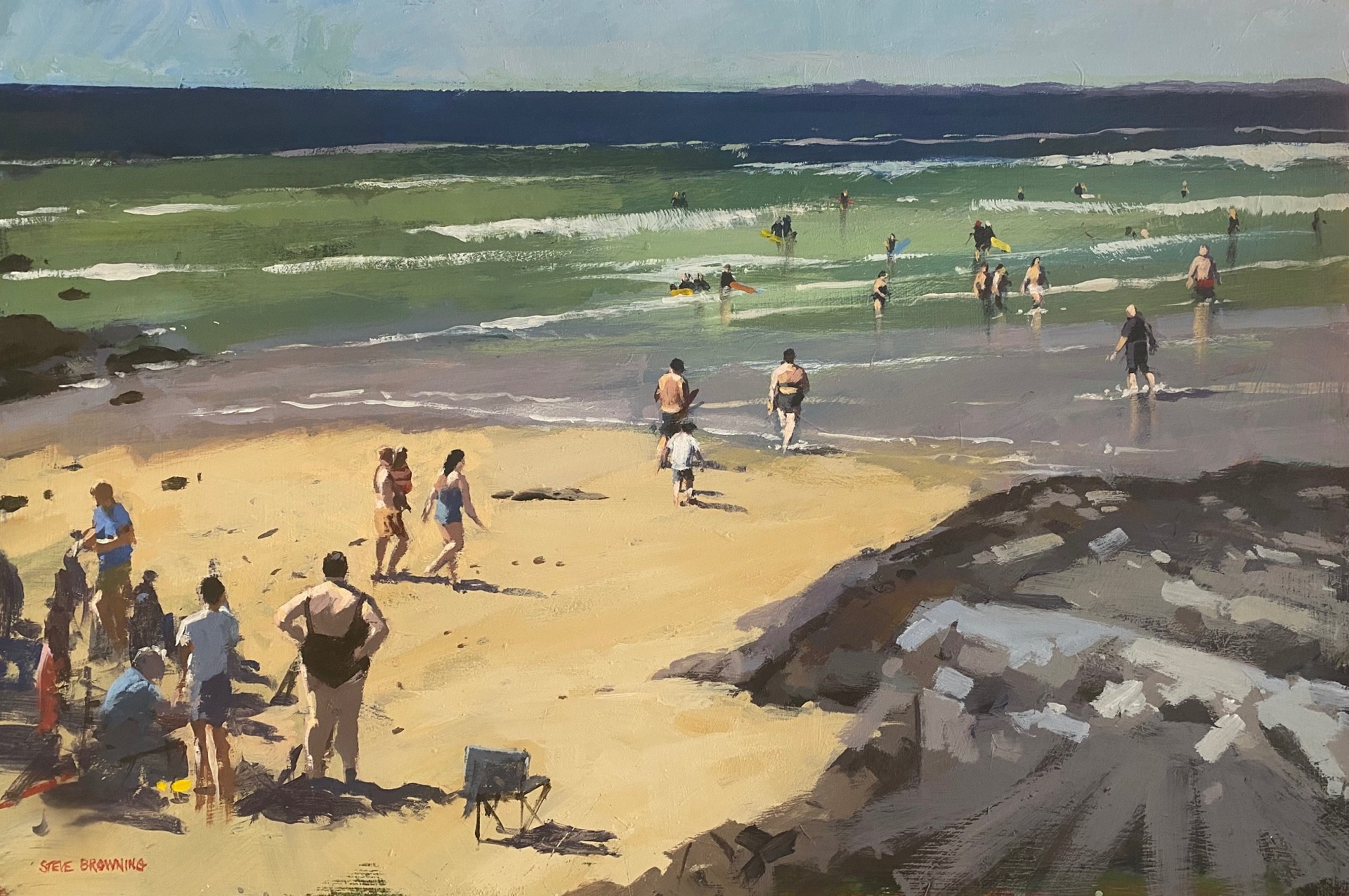 Steve Browning, "Connemara Summer," acrylic, 16 x 24 in.