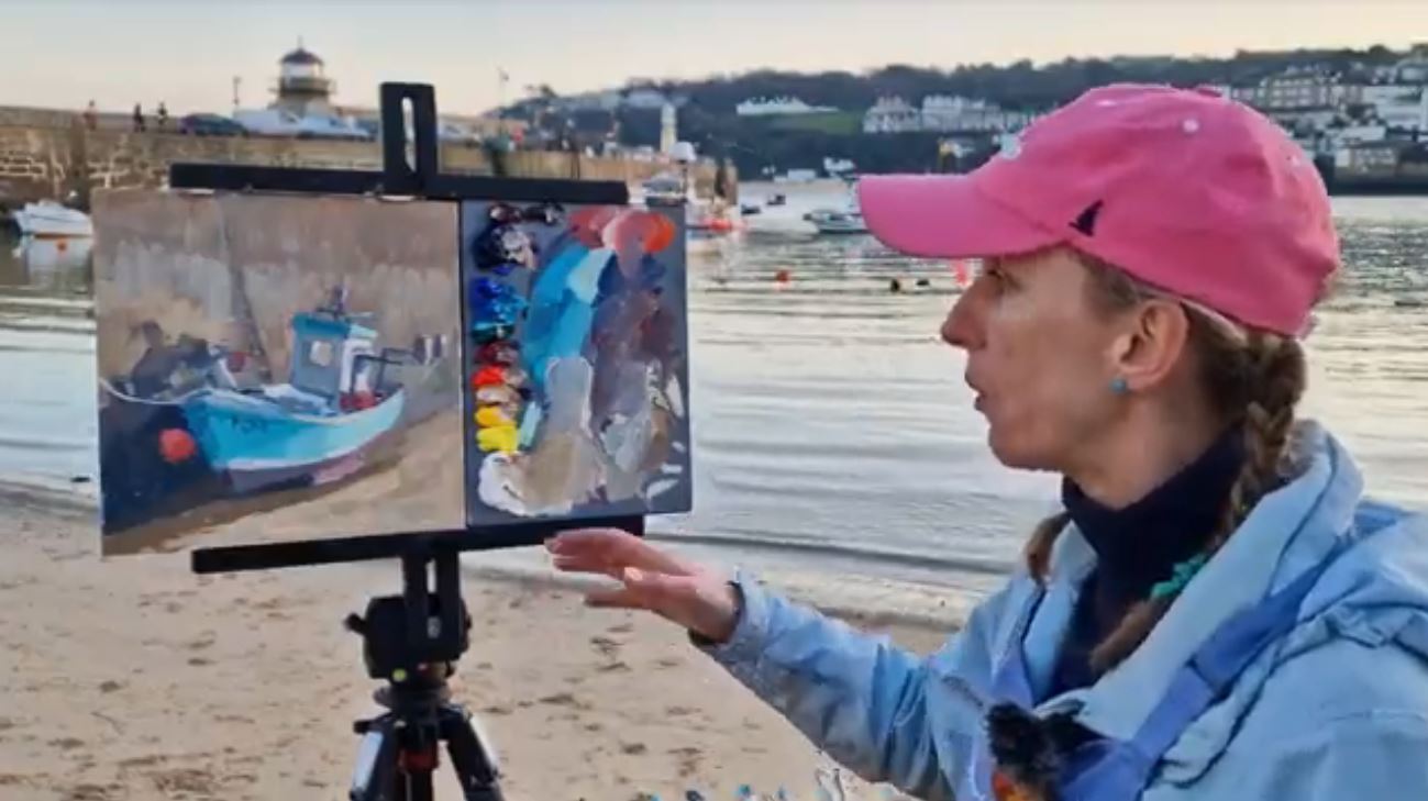 From Clare Bowen's Plein Air Live demo