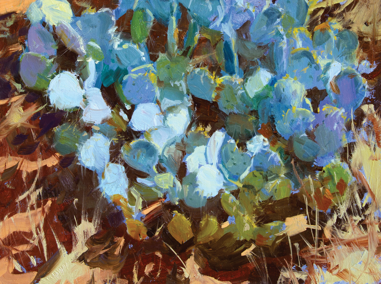 Lori Putnam, "Hearts and Bunnies," oil on linen, 9 x 12 in., Sedona, Arizona