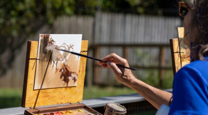 THE ARTIST LIFE: What Exactly is Normal? Johanne Mangi paints outdoors as well as in the studio