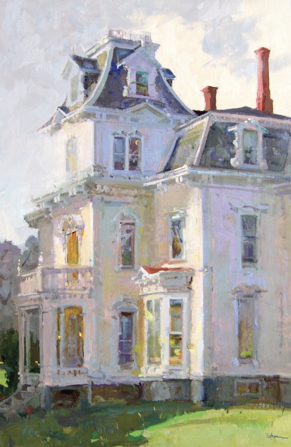 Lori Putnam, "Talbot House," oil on linen, 36 x 24 in., Rockland, Maine