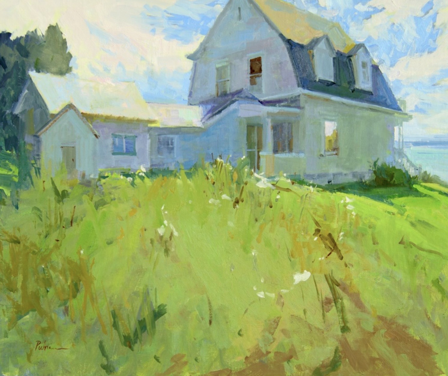The Keeper’s House, oil on linen, 20x24. Port Clyde, Maine