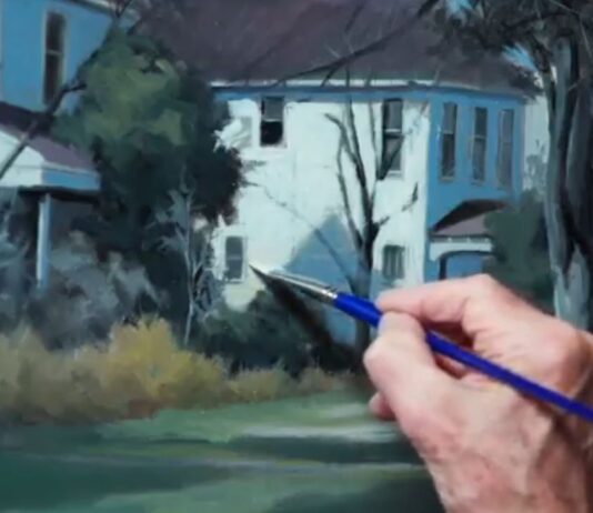John Pototschnik teaches a demo on painting landscapes (from 2022 RealismLive.com)