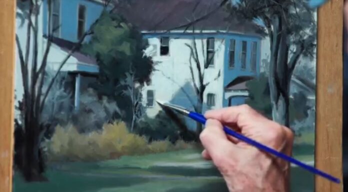 John Pototschnik teaches a demo on painting landscapes (from 2022 RealismLive.com)