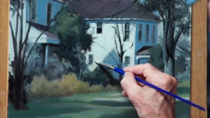 John Pototschnik teaches a demo on painting landscapes (from 2022 RealismLive.com)