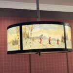 glasswork lamp inspired by plein air painting