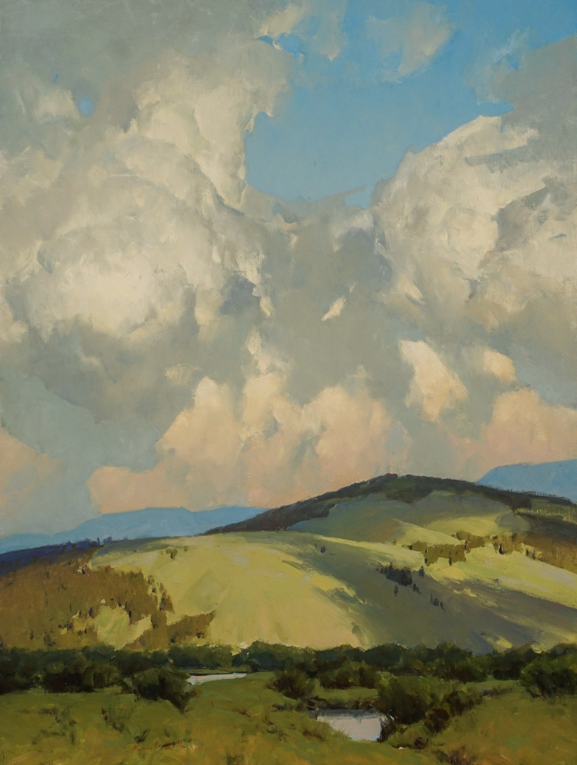 PleinAir Salon - Kimball Geisler, "Sky Forms," oil, 48 x 36 in.