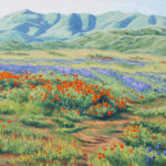 “Carrizo, Washburn Wildflowers II,” oil on canvas, 22” x 28” by Laurel Sherrie