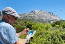 Nothing Will Stop Him From Painting Outside John MacArthur doing what he loves: painting outside
