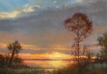 Olmsted Plein Air - “Earth’s Crammed With Heaven” (oil on panel, 16 x 20 in.) by Suzie Baker @suziebakerartist