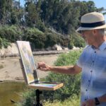 Making a Personal Creative Statement Richard McKinley squints as he makes final adjustments to Pacific Sentinels with a pastel pencil.