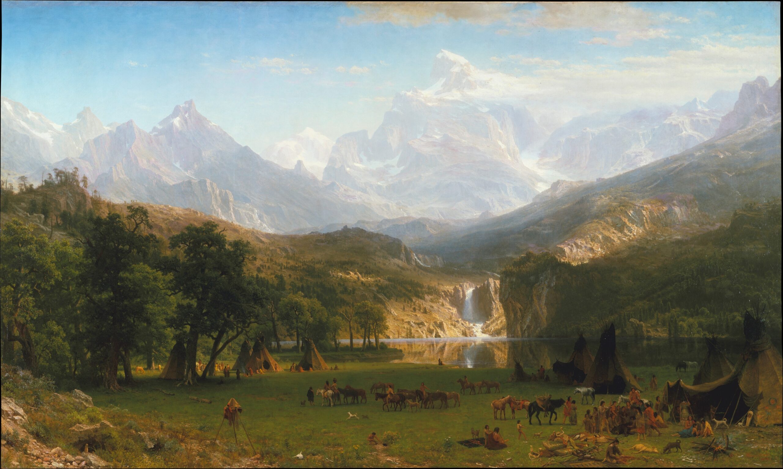 Albert Bierstadt, "The Rocky Mountains, Lander's Peak," 1863, oil on canvas, 73 1/2 x 120 3/4 in., Rogers Fund, 1907