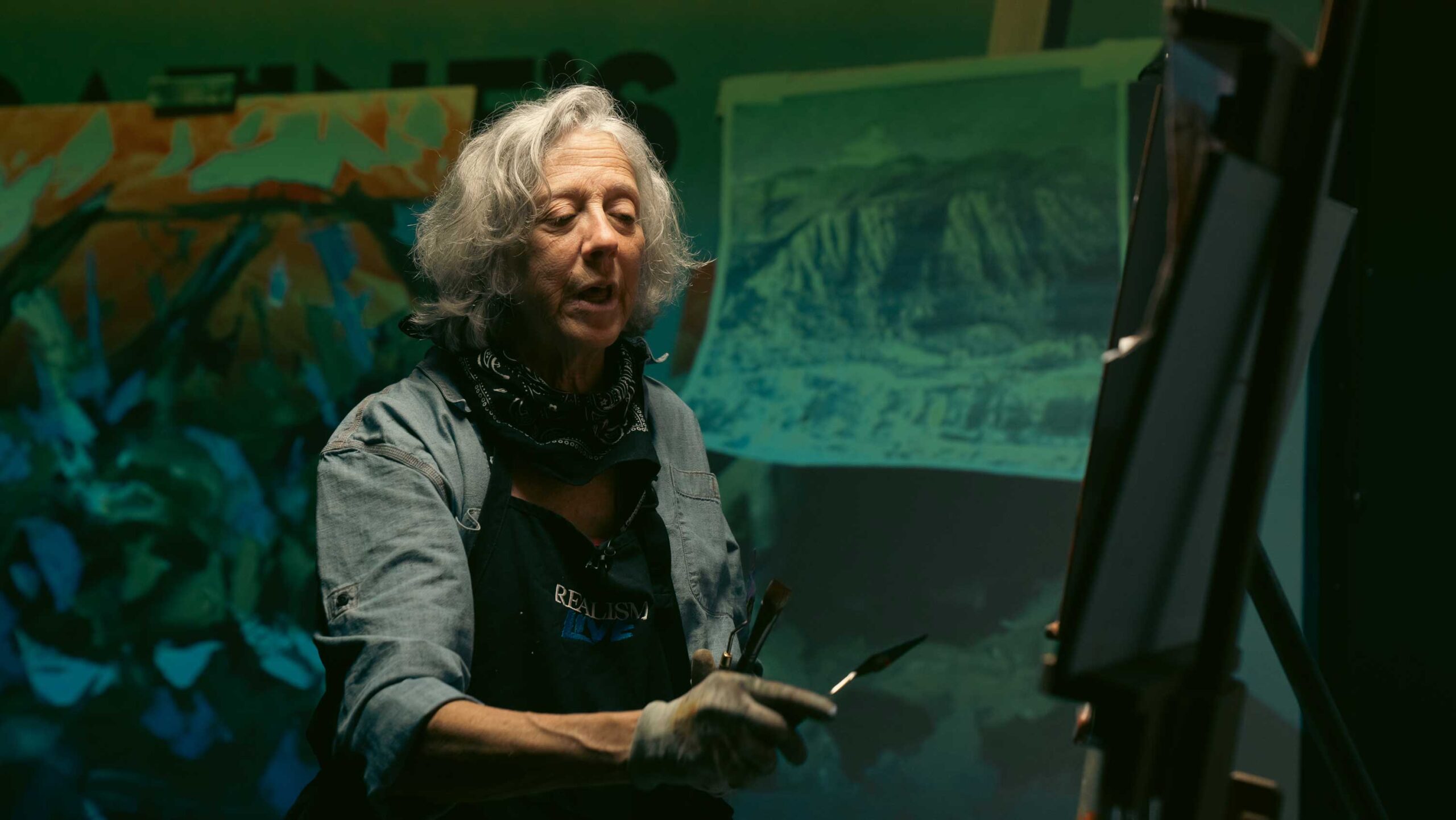 “The best part of the painting is mixing colors and you can do it starting with the Zorn Palette,” Cynthia said. “It’s a great way to understand colors and then apply it to plein air painting.”