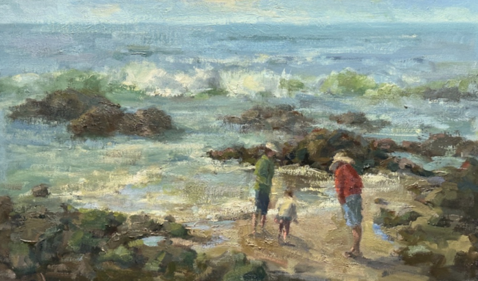 Karen Leoni - Coasting Karen Leoni, "Coasting," oil on linen, 12 x 20 in.