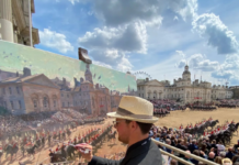 King Charles Coronation plein air artist