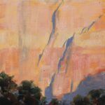 Moving Mountains for the Sake of Design Dave Santillanes, "Shadow Dance," 2015, oil, 12 x 9 in., private collection, plein air