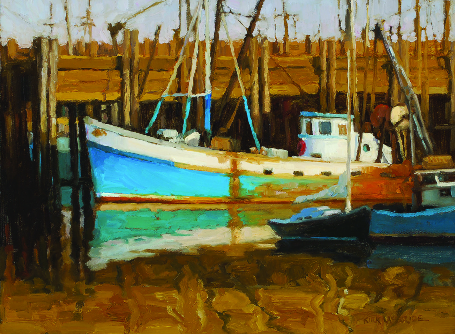 Kirk McBride, "Back at the Dock," 2014, oil painting