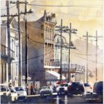 Plein Air Watercolor = Chess? Plein air watercolor by Iain Stewart