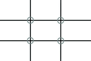 A rule-of-thirds grid