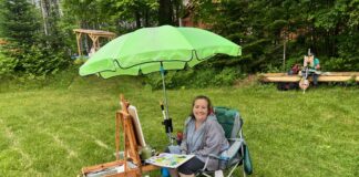 art retreat - At Paint Adirondacks, you can take the time to set up, get comfortable, and paint en plein air at your pace.