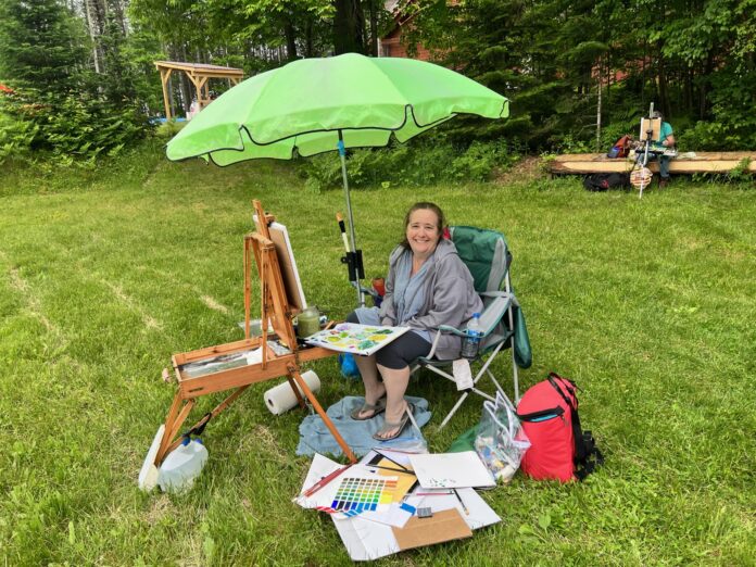 art retreat - At Paint Adirondacks, you can take the time to set up, get comfortable, and paint en plein air at your pace.