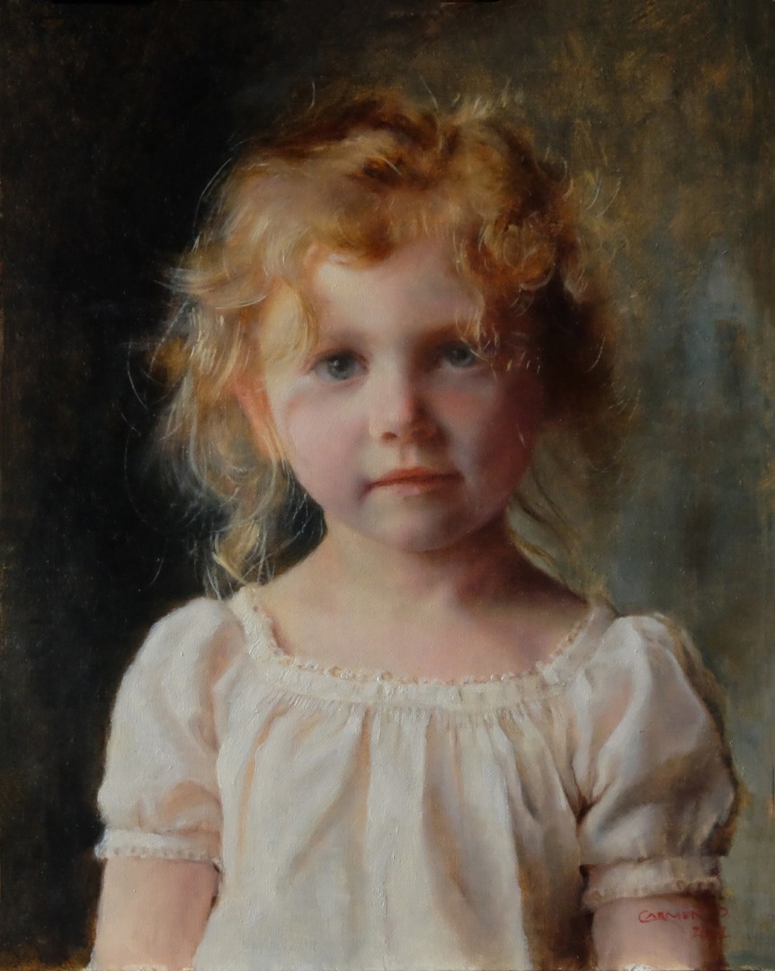 PleinAir Salon - Carmen Drake (Owens), "Innocence at Dawn," oil, 10 x 8 in.