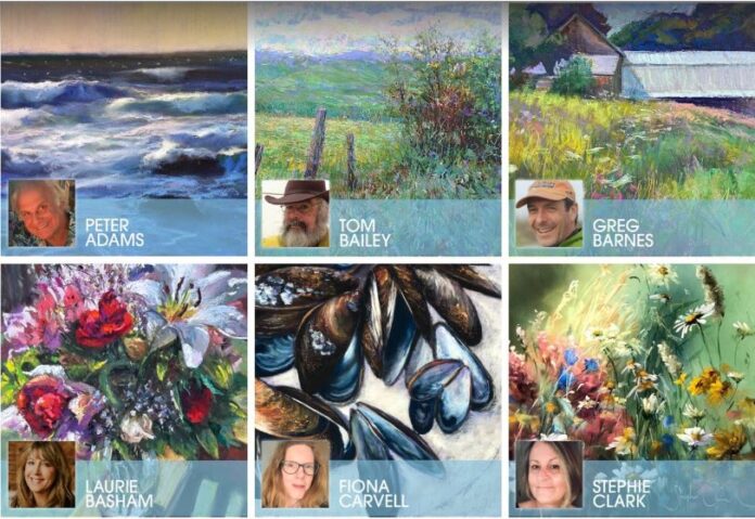 A glimpse of the teachers at Pastel Live this year - there's even a special faculty artwork auction!