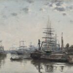Boudin painting of ships