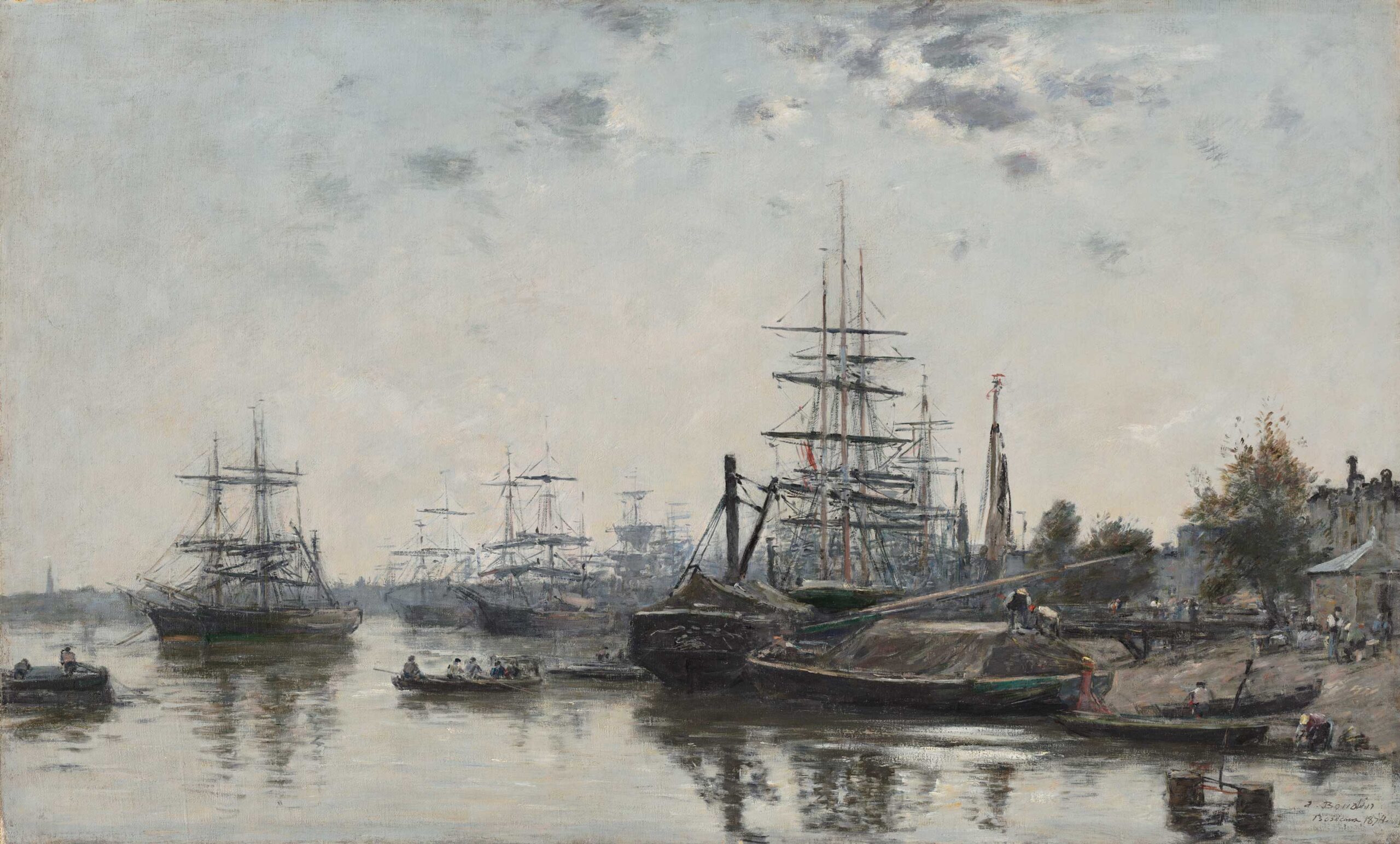 Boudin painting of ships