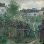 Pierre-Auguste Renoir, "Monet Painting in His Garden at Argenteuil," 1873, oil on canvas, 18 x 23 5/8 in.