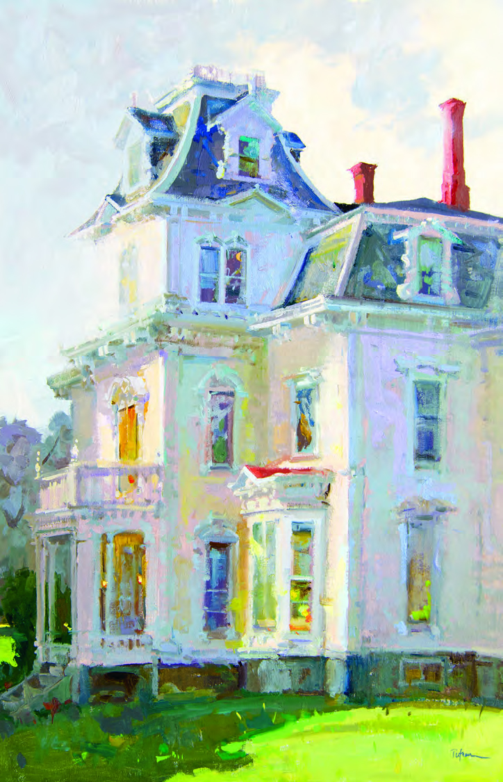 Plein air painting of the Talbot House