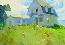Lori Putnam, So Far Lori Putnam, "The Keeper's House," oil on linen, 20 x 24 in.
