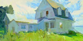 Lori Putnam, "The Keeper's House," oil on linen, 20 x 24 in.
