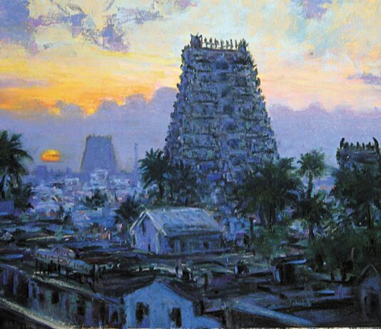 Portfolio: 7 Plein Air Artists Painting the World Ray Hassard, “Dawn, South India,” 2005, pastel, 9 x 12 in., Private collection, Plein air