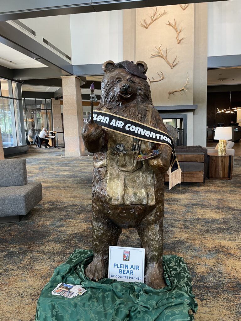 Ironically, at the May '23 Plein Air Convention & Expo, we had a "Plein Air Bear" sculpture greeting everyone at the hotel entrance