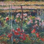 Claude Monet Peony Garden; plein air artists