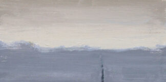 Brian Sindler, "Ephraim Yacht Club," 2013, acrylic on board, 6 x 6 in., Primitive (Chicago)